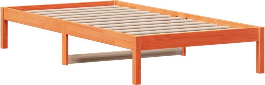 VIDAXL Slaapbank zonder matras 80x200 cm massief grenenhout wasbruin - Foto 4