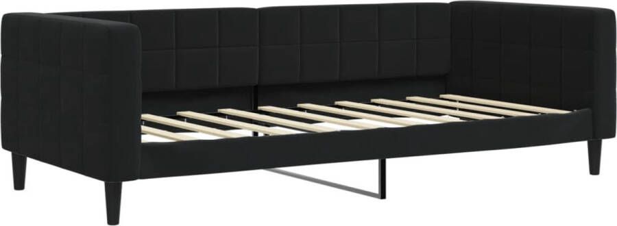 VidaXL -Slaapbank-90x190-cm-fluweel-zwart