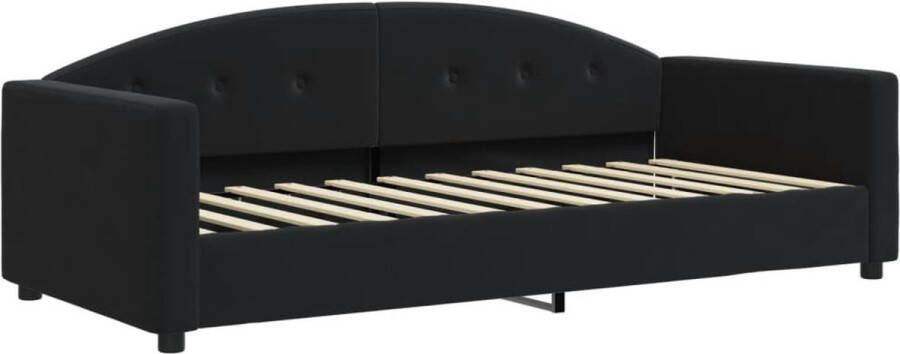 VidaXL -Slaapbank-90x190-cm-fluweel-zwart