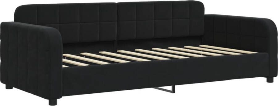 VidaXL -Slaapbank-90x190-cm-fluweel-zwart