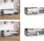 VidaXL Slaapbank 90x190 cm massief grenenhout grijs Slaapbank Slaapbanken Bedbank Bed - Thumbnail 2