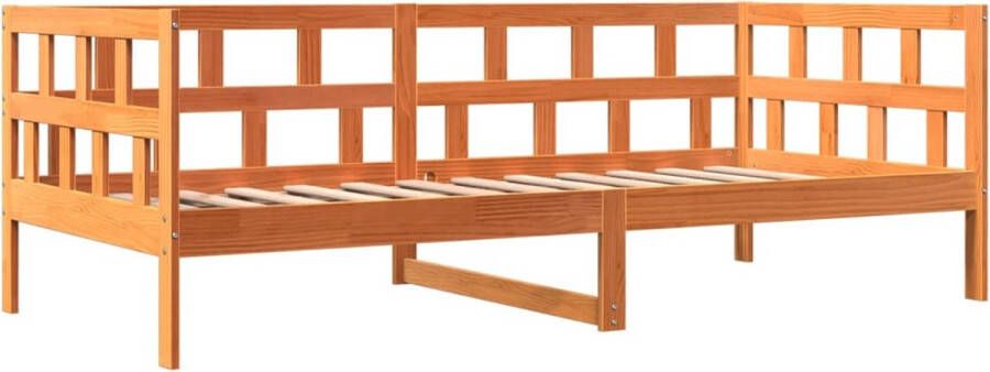 VidaXL Slaapbank zonder matras 90x190 cm massief grenenhout wasbruin - Foto 4