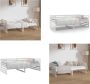 VidaXL Slaapbank 90x190 cm massief grenenhout wit Slaapbank Slaapbanken Bedbank Bed - Thumbnail 1