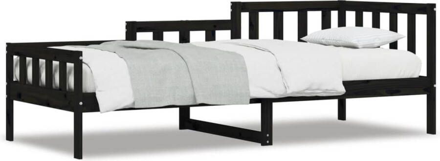 VidaXL -Slaapbank-90x190-cm-massief-grenenhout-zwart - Foto 5