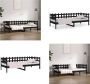 VidaXL Slaapbank 90x190 cm massief grenenhout zwart Slaapbank Slaapbanken Bedbank Bed - Thumbnail 2