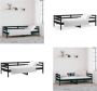 VidaXL Slaapbank 90x190 cm massief grenenhout zwart Slaapbank Slaapbanken Bedbank Bed - Thumbnail 4