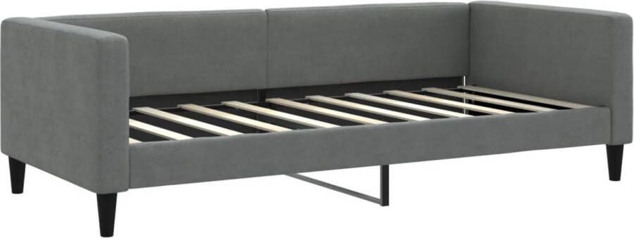 VidaXL -Slaapbank-90x190-cm-stof-donkergrijs
