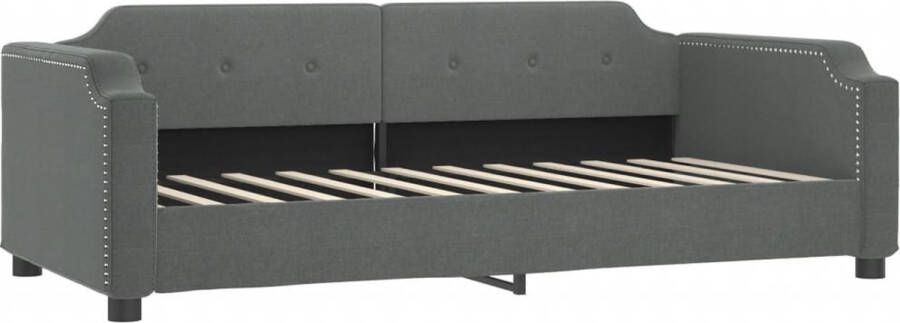 VidaXL -Slaapbank-90x190-cm-stof-donkergrijs - Foto 4