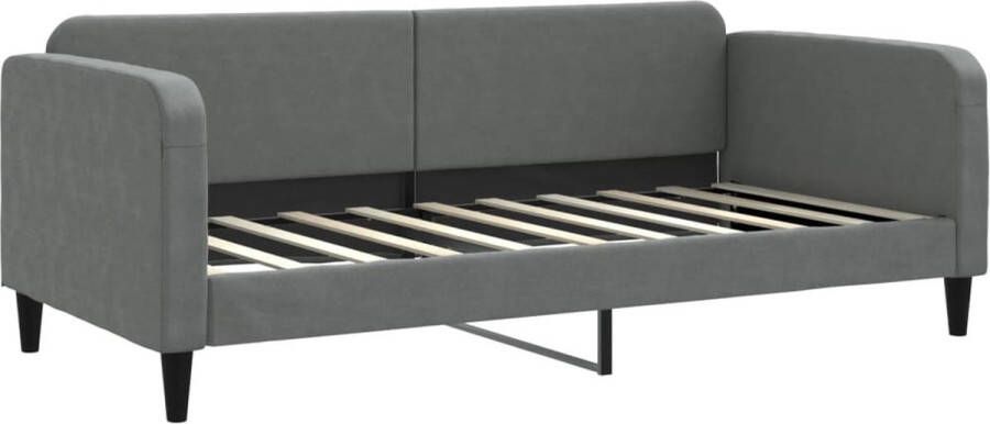 VidaXL -Slaapbank-90x190-cm-stof-donkergrijs