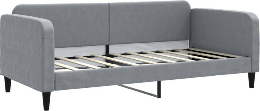 VidaXL -Slaapbank-90x190-cm-stof-lichtgrijs