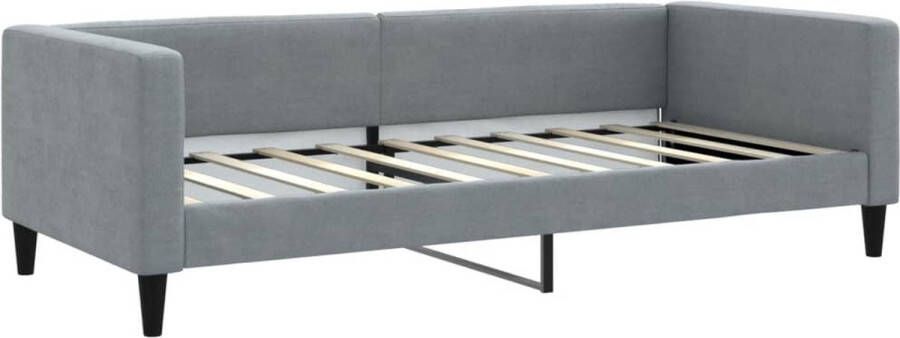VidaXL -Slaapbank-90x190-cm-stof-lichtgrijs