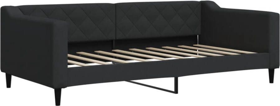 VidaXL -Slaapbank-90x190-cm-stof-zwart - Foto 2