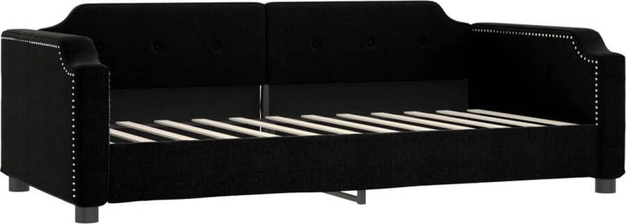 VidaXL -Slaapbank-90x190-cm-stof-zwart