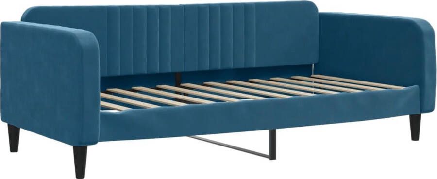 VidaXL -Slaapbank-90x200-cm-fluweel-blauw