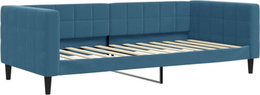VidaXL -Slaapbank-90x200-cm-fluweel-blauw