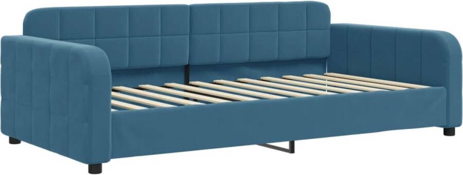 VidaXL -Slaapbank-90x200-cm-fluweel-blauw