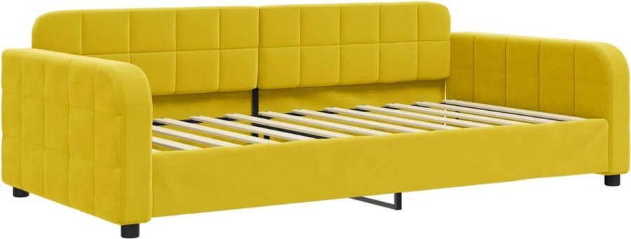 VidaXL -Slaapbank-90x200-cm-fluweel-geel