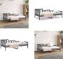 VidaXL Slaapbank 90x200 cm massief grenenhout grijs Slaapbank Slaapbanken Bedbank Bed - Thumbnail 1