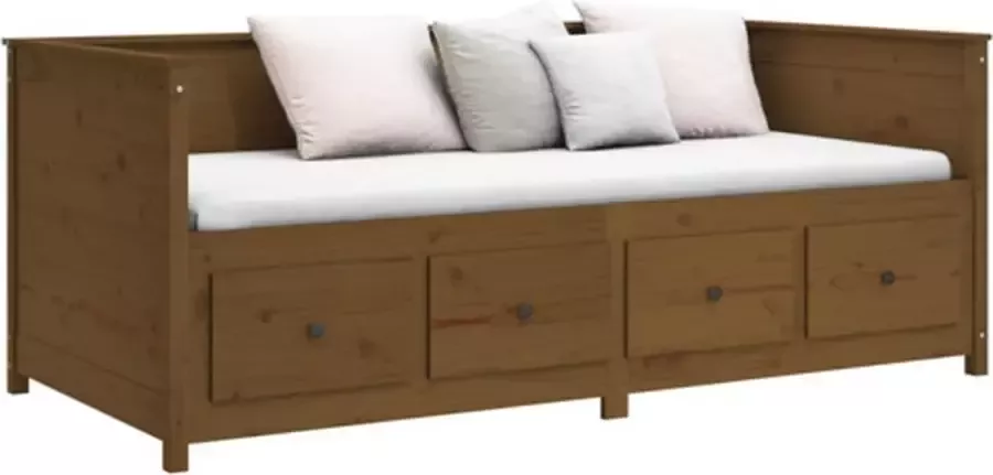 VidaXL Slaapbank 90x200 cm massief grenenhout honingbruin - Foto 2