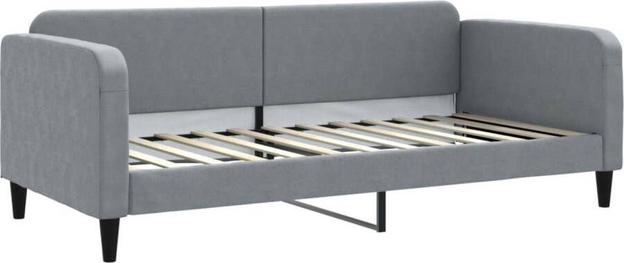 VidaXL -Slaapbank-90x200-cm-stof-lichtgrijs