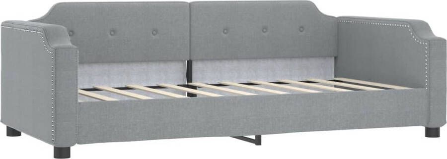 VidaXL -Slaapbank-90x200-cm-stof-lichtgrijs