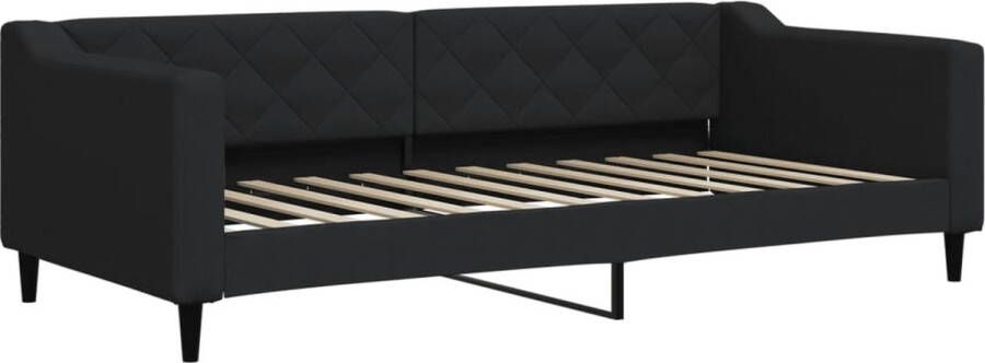 VidaXL -Slaapbank-90x200-cm-stof-zwart