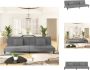 VidaXL Slaapbank Houten frame Fluweel Lichtgrijs 200 x 84.5 x 69 cm Inclusief kussens Montage vereist Bank - Thumbnail 1