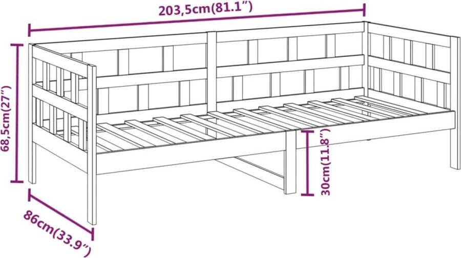 VidaXL -Slaapbank-massief-grenenhout-80x200-cm - Foto 3