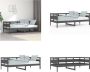 VidaXL Slaapbank massief grenenhout grijs 90x190 cm Slaapbank Slaapbanken Bedbank Bed - Thumbnail 1