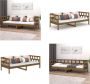 VidaXL Slaapbank massief grenenhout honingbruin 80x200 cm Slaapbank Slaapbanken Bedbank Bed - Thumbnail 1