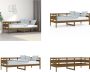 VidaXL Slaapbank massief grenenhout honingbruin 80x200 cm Slaapbank Slaapbanken Bedbank Bed - Thumbnail 2