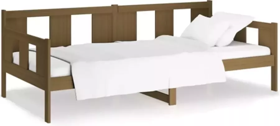 VidaXL -Slaapbank-massief-grenenhout-honingbruin-90x190-cm - Foto 4