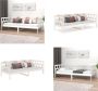 VidaXL Slaapbank massief grenenhout wit 80x200 cm Slaapbank Slaapbanken Bedbank Bed - Thumbnail 1