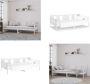 VidaXL Slaapbank massief grenenhout wit 90x200 cm Slaapbank Slaapbanken Bedbank Bed - Thumbnail 4