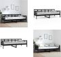 VidaXL Slaapbank massief grenenhout zwart 90x200 cm Slaapbank Slaapbanken Bedbank Bed - Thumbnail 3