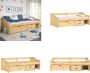 VidaXL Slaapbank met 3 lades IRUN 90x200 cm massief grenenhout Slaapbank Slaapbanken Slaap Bank Bedbank - Thumbnail 1