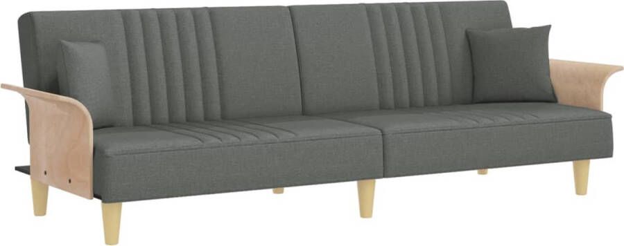 VidaXL -Slaapbank-met-armleuningen-stof-donkergrijs - Foto 3