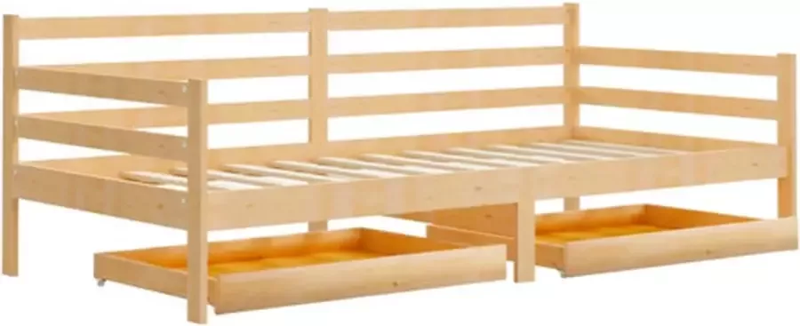 VidaXL -Slaapbank-met-lades-massief-grenenhout-90x200-cm - Foto 3