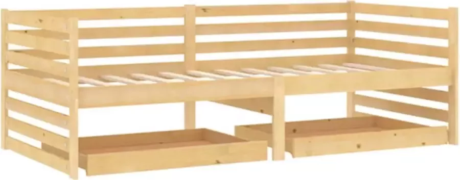 VidaXL -Slaapbank-met-lades-massief-grenenhout-90x200-cm - Foto 4