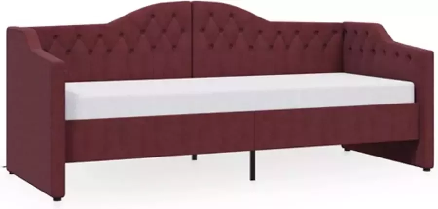 VIDAXL Slaapbank met matras en USB stof paars 90x200 cm - Foto 3