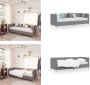 VidaXL Slaapbank met USB stof lichtgrijs 90x200 cm Bedbank Bedbanken Bed Bank Bed Banken - Thumbnail 1