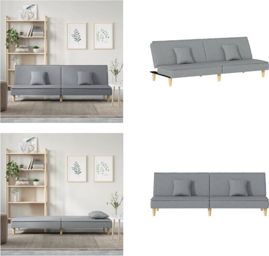 VidaXL -Slaapbank-stof-lichtgrijs