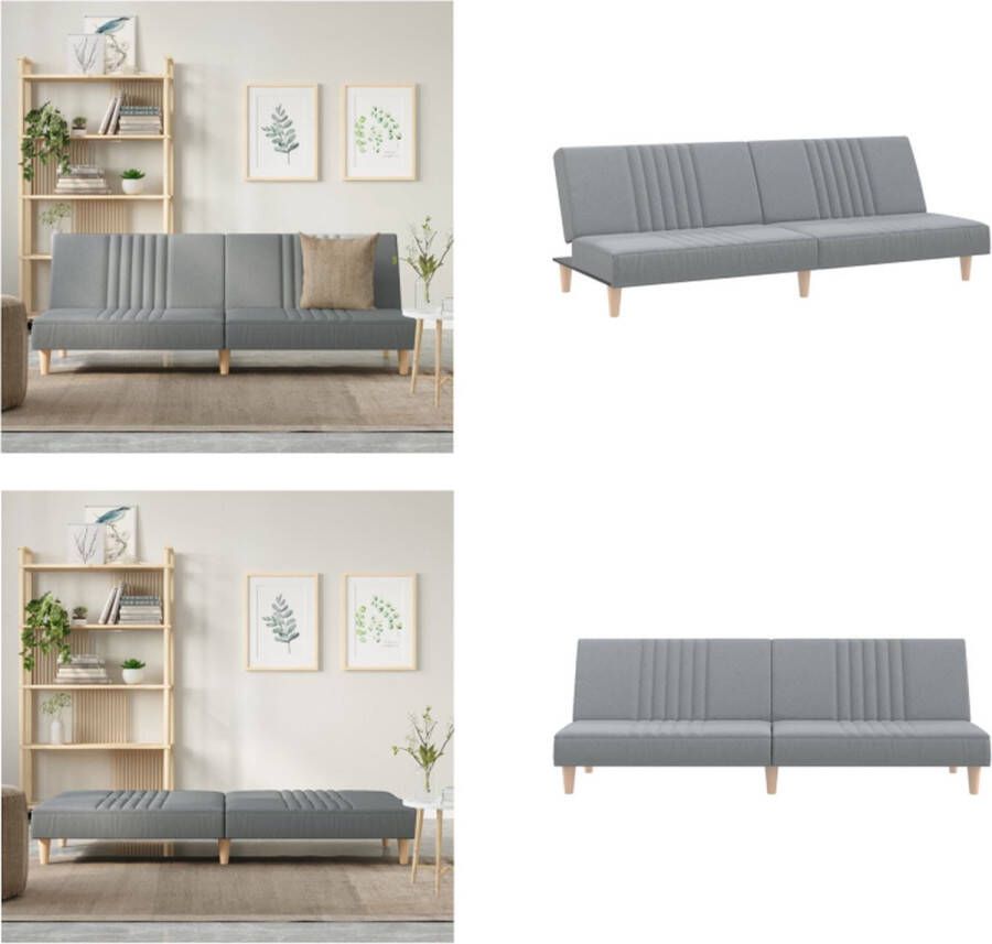 VidaXL -Slaapbank-stof-lichtgrijs - Foto 2