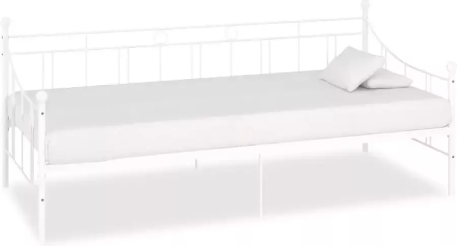 VidaXL -Slaapbankframe-metaal-wit-90x200-cm