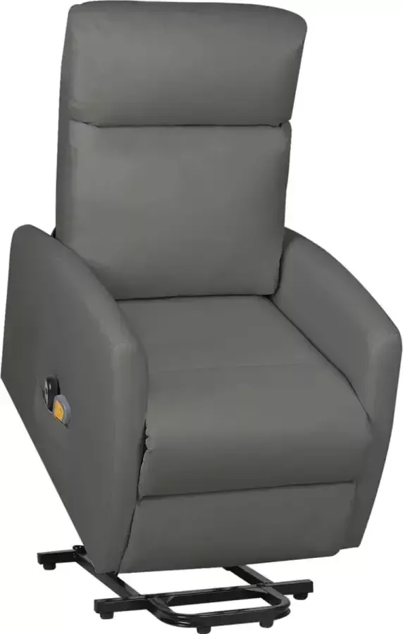 VidaXL -Sta-op-massagestoel-kunstleer-grijs