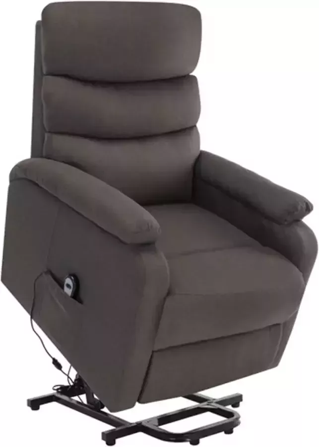 VidaXL Sta-op-massagestoel verstelbaar stof taupe - Foto 2
