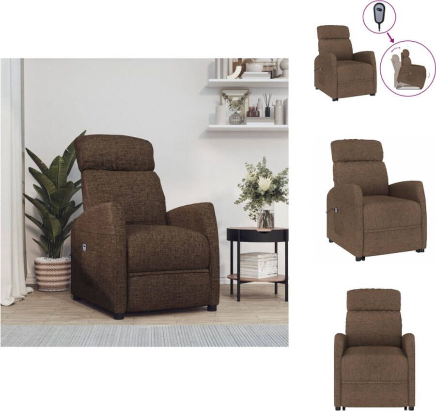 VidaXL Sta-op-stoel Relaxfauteuil 66 x 83.5 x 104 cm Geschikt voor ouderen en rugklachten Fauteuil - Foto 3