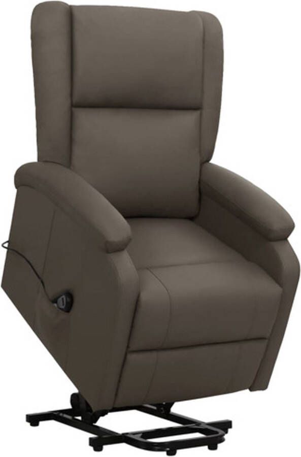 VidaXL Sta-op-stoel verstelbaar kunstleer grijs - Foto 1