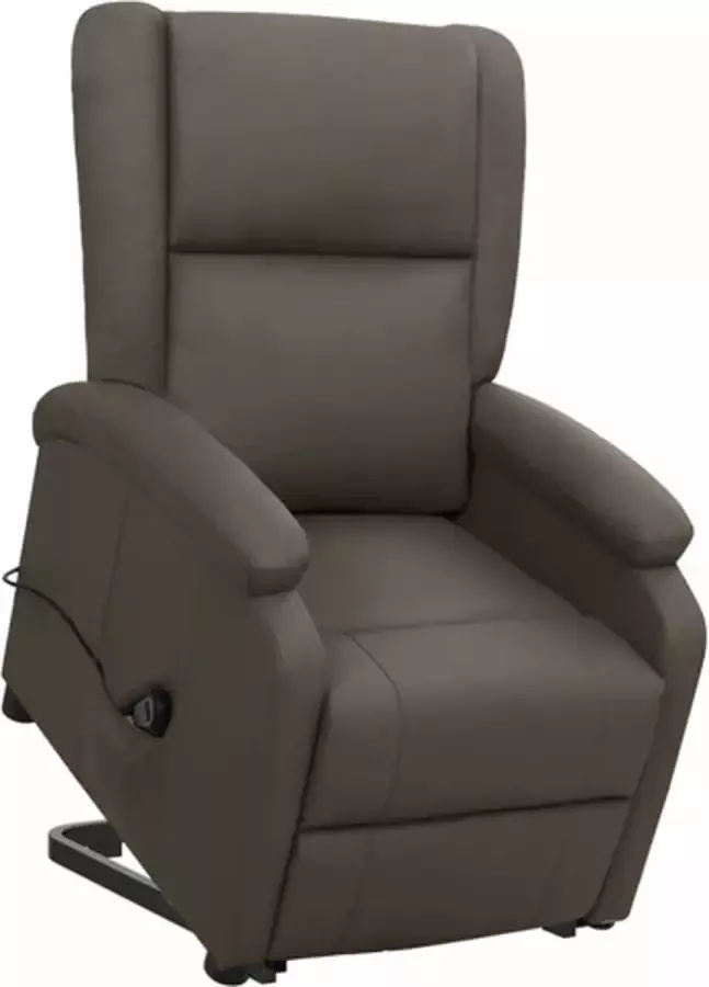 VidaXL Sta-op-stoel verstelbaar kunstleer grijs - Foto 2
