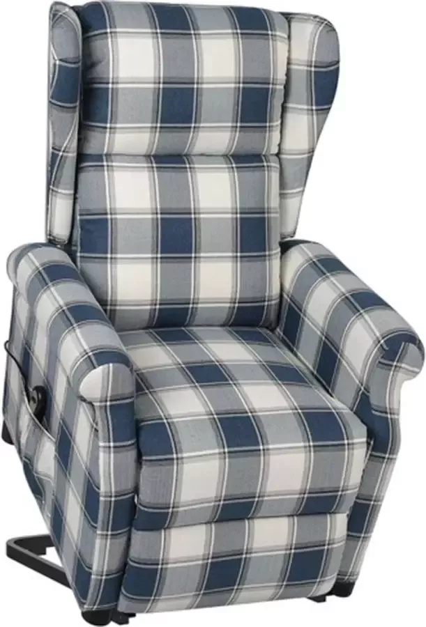 VidaXL Sta-op-stoel verstelbaar stof blauw - Foto 2